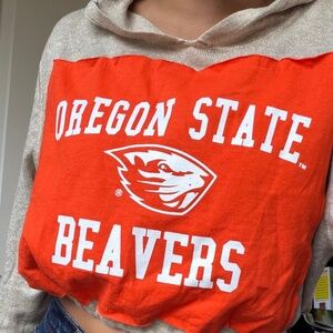 Oregon State Crop  Reworked Vintage Sweater Small